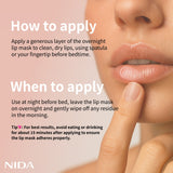 Masque de nuit pour les lèvres NIDA