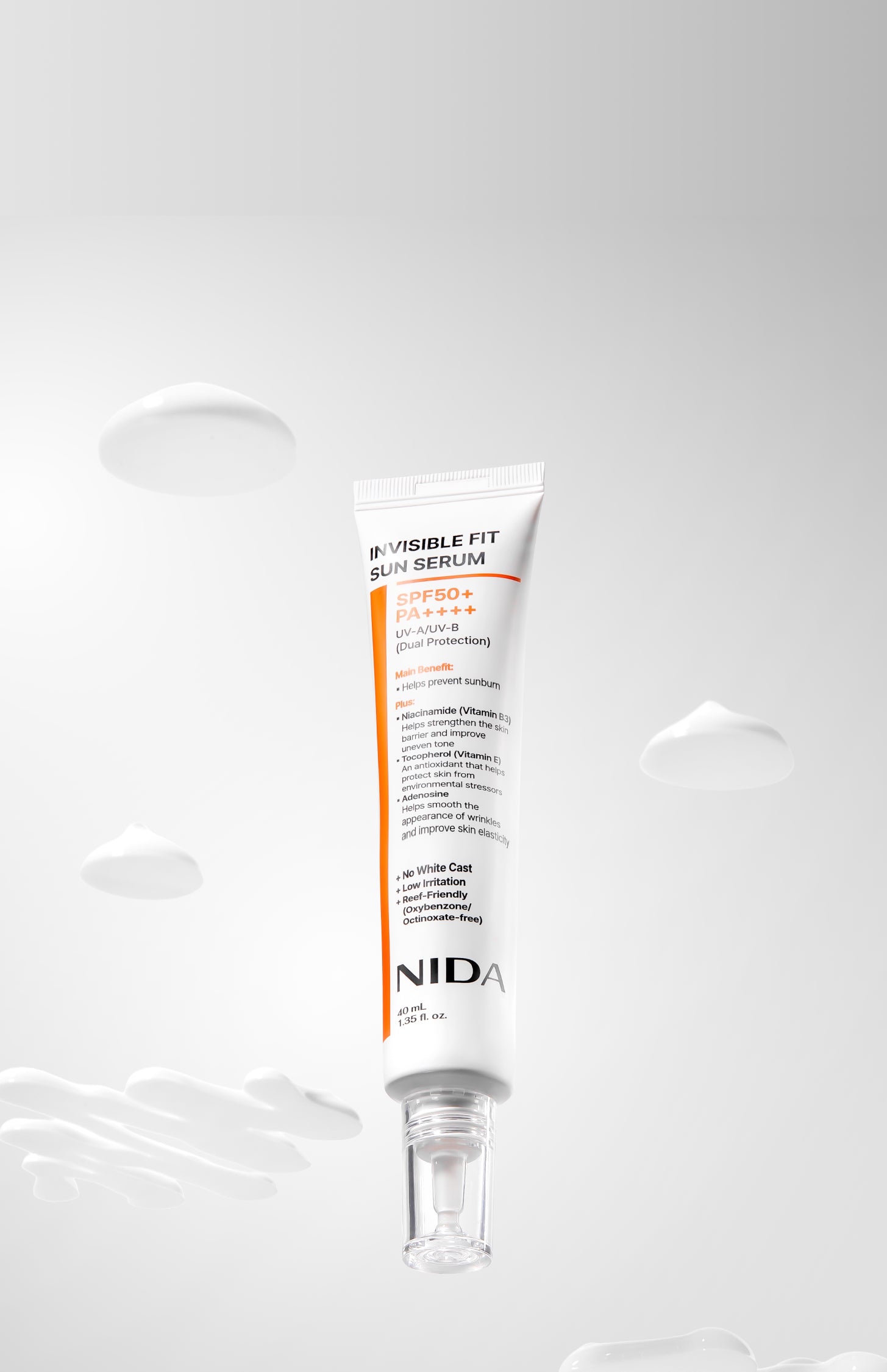 NidoCore Serum 30mL×2本 SPF50 PA++++ NIDA Invisible Fit Sun Serum for Face (Global)